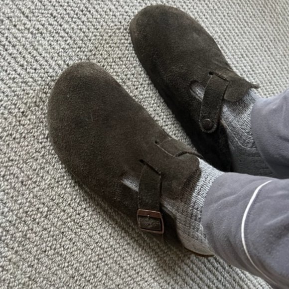 Birkenstock Dark Brown Suede Mules - Picture 8 of 8